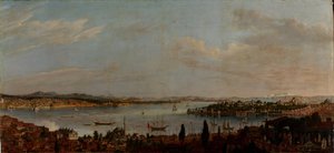Panoramablick auf Istanbul, zweite Hälfte des 18. Jahrhunderts