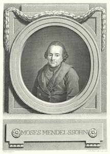 Moses Mendelssohn, deutscher jüdischer Philosoph (Stich)
