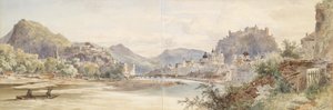 Panorama der Stadt Salzburg mit der Festung Hohensalzburg von Anton Altmann