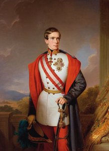 Porträt von Kaiser Franz Joseph I. von Österreich, 1849 von Anton Einsle