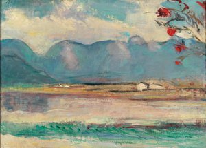 Pinzgauer Landschaft mit dem Steinernen Meer, um 1916 von Anton Faistauer