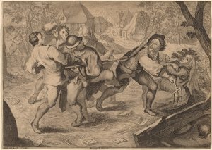 Kämpfende Bauern von Anton Joseph Prenner after Pieter Bruegel the Elder