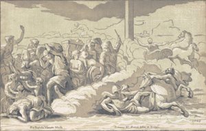 Die Israeliten überqueren das Rote Meer von Anton Maria Zanetti