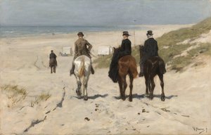 Morgenausritt am Strand von Anton Mauve