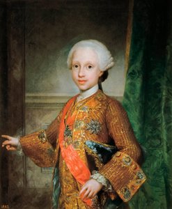 Porträt von François Xavier de Bourbon, Infant von Spanien, Ritter des Heiligen Geistes