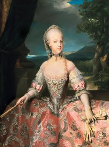 Porträt von Maria Karolina von Österreich von Anton Raphael Mengs
