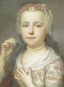 Porträt eines jungen Mädchens, möglicherweise Julie Carlotta Mengs, Schwester des Künstlers, 1742-44