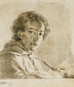 Porträt des Künstlers, 1750 von Anton Raphael Mengs