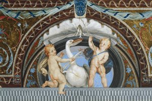 Putti mit einem Pelikan (Detail)
