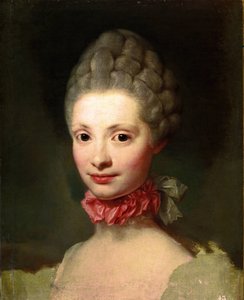 Unvollendetes Porträt von Marie Louise de Bourbon-Parma von Anton Raphael Mengs