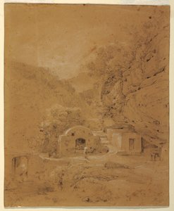 Landschaftsansicht zwischen Neapel und Salerno von Anton Sminck Pitloo