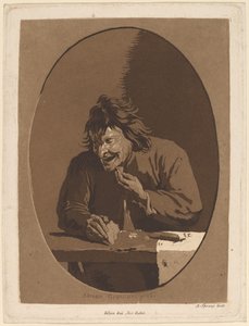 Ein Bauer beim Essen