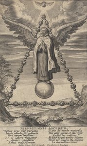 Perfectionis Ascensio, aus Das Leben des Heiligen Johannes vom Kreuz, 1622-24 von Anton Wierix