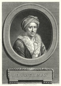 Johann Joachim Winckelmann, deutscher Kunsthistoriker und Archäologe (Stich) von Anton von (after) Maron