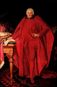 Porträt von Alerame Maria Pallavicino (1730-1805) Doge der Republik Genua von 1789 bis 1791. Gemälde von Anton von Maron (1733-1808)