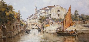 Ein venezianischer Seitenkanal