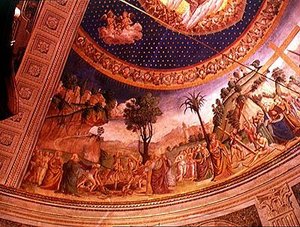 Entdeckung des Kreuzes. St. Helena entdeckt das Kreuz und erweckt einen Toten