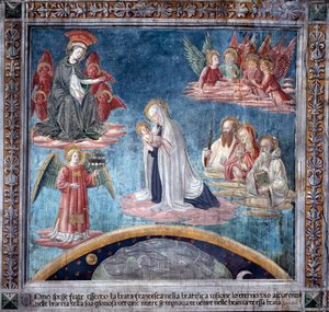 Leben der heiligen Francesca Romana: Mehrmals in Ekstase empfing Francesca das Heilige Kind von der Jungfrau