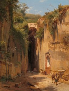 Die Grotte von Posillipo in Neapel von Antonie Sminck Pitloo
