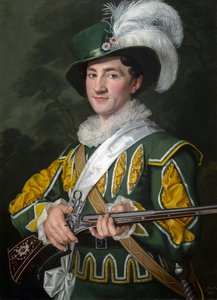 Alois Jelen (1801-1857) als Max in der Oper Der Freischütz von Carl Maria von Weber (1786-1826) von Antonin Machek