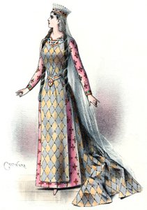 Massenet - Esclarmonde - Sibyl Sanderson, Rolle der Esclarmonde, 1. Akt 2. Szene - Antonin-Marie Chatinière, 1889