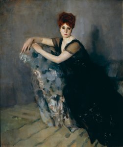 Dame in Schwarz