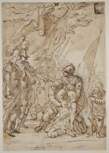 Alexander mit dem Körper von Darius(?) von Antonio Balestra