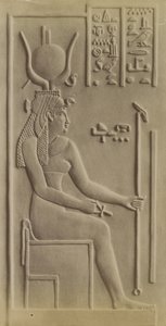 Isis, Tempel in Dendera von Antonio Beato