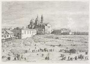 Ansichten: Kirche der Heiligen Justina in Prà della Valle, Padua, 1735-1746 von Giovanni Antonio Canal