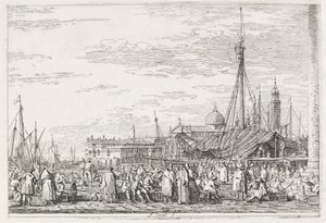 Ansichten: Der Markt auf dem Molo, 1735-1746