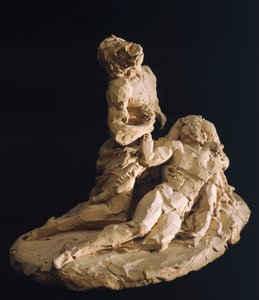 Beweinung Christi von Antonio Canova, Modell in Ton (Detail) von Antonio Canova