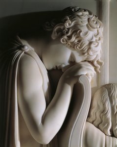 Die Trauer der Gräfin de Haro, von Antonio Canova (1757-1822), Marmorrelief von Antonio Canova