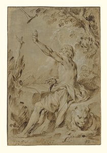 Der heilige Hieronymus hört die Trompete des Jüngsten Gerichts von Antonio Castillo y Saavedra