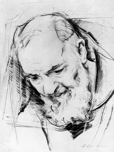 Studie für ein Padre Pio Denkmal, 1979-80 von Antonio Ciccone