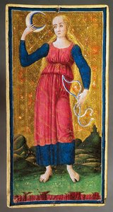 Tarotkarte, die den Mond darstellt