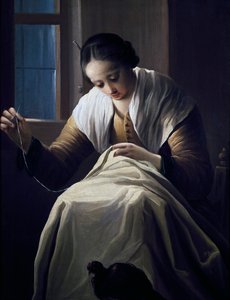 Näherin von Antonio Cifrondi