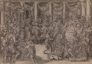 Das Bankett des Scipio, 1543 von Antonio Fantuzzi