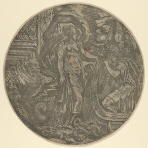Circe gibt den Gefährten des Odysseus einen Trank von Antonio Fantuzzi