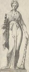Melpomene, vom Mattei-Sarkophag, Rom, 1540-45 von Antonio Fantuzzi