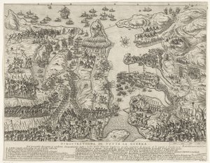 Übersicht des gesamten Kampfes auf Malta von Antonio Francesco Lucini