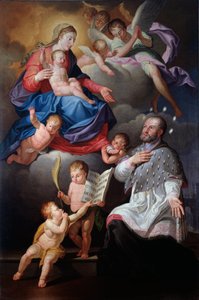 St. Johannes von Nepomuk mit der Jungfrau und dem Kind