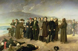 Hinrichtung von Jose Maria de Torrijos y Uriarte (1791-1831) und seinen Gefährten im Jahr 1831, 1888 von Antonio Gisbert