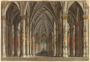 Bühnenbild: Gotische Halle