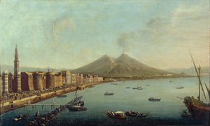 Neapel, Il Borgo Loreto Forte del Carmine zeigt königliche Prozession, die Piazza del Carmine betritt von Antonio Joli