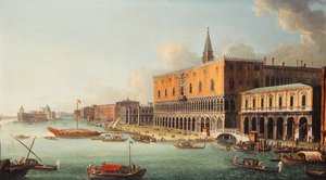 Das Bacino di San Marco, Venedig, Blick nach Westen, ca. 1740er von Antonio Joli