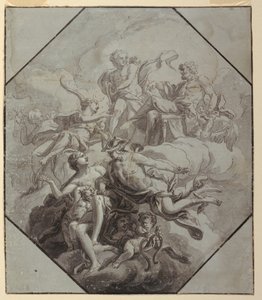 Entwurf für ein Deckenbild zum Thema Olymp von Antonio Manno