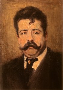 Porträt von Ruggiero Leoncavallo von Antonio Pasinetti