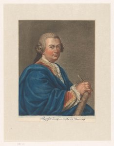 Porträt des Künstlers Francisco Preciado de la Vega von Antonio Pazzi