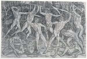 Schlacht der Nackten von Antonio Pollaiuolo