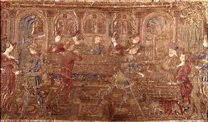 Die Verurteilung des Herodes, Wandteppich mit Szenen aus dem Leben des Heiligen